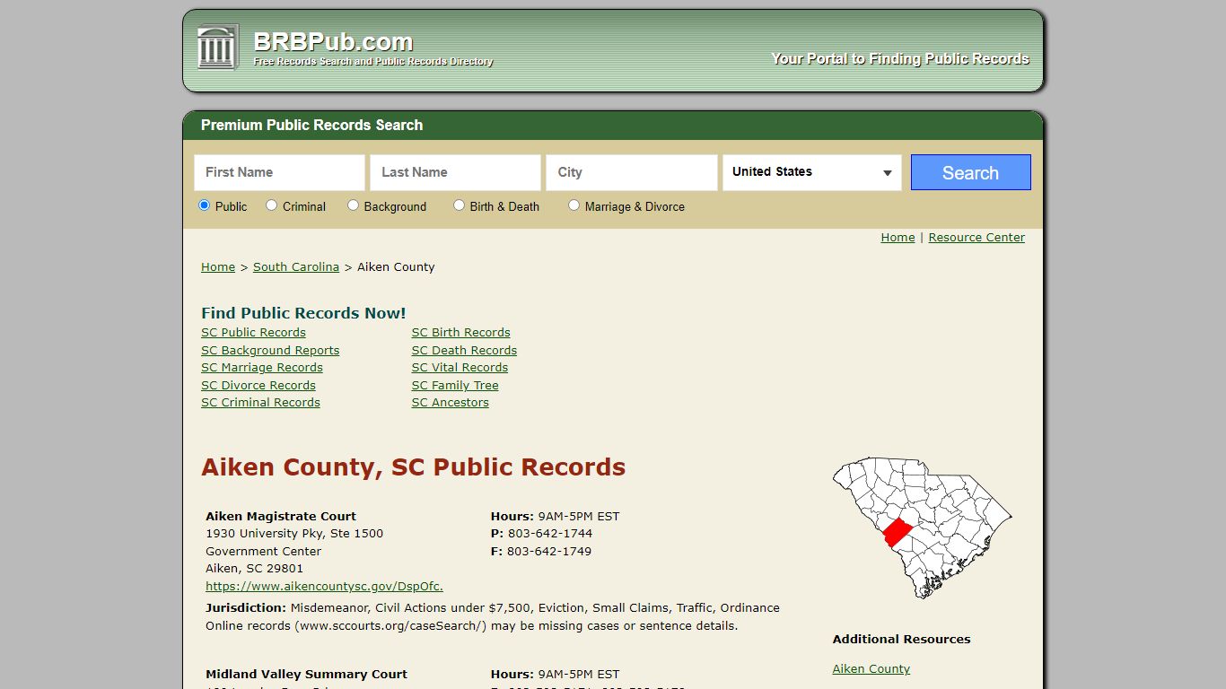 Aiken County Public Records | Search South Carolina ...